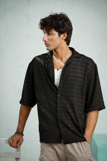 RAVEN BLACK OVERSIZED SHIRT