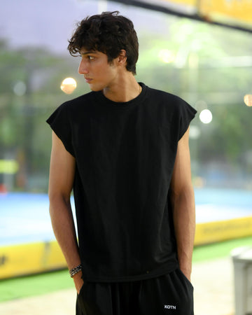 BLACK OVERSIZED TANK
