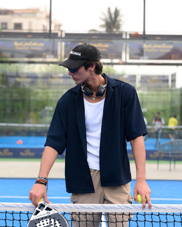 INDIGO NAVY EDGE OVERSIZED SHIRT