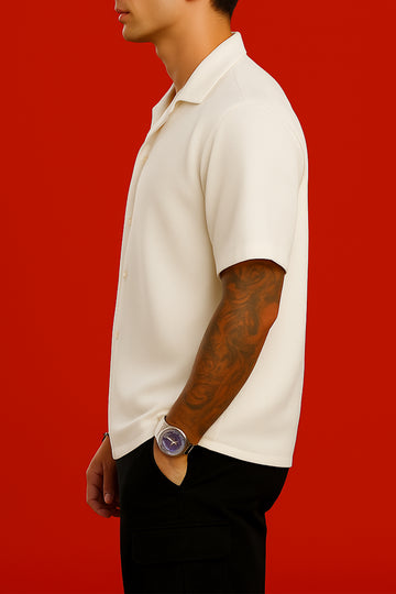 ORBIT WHITE OVERSIZED SHIRT