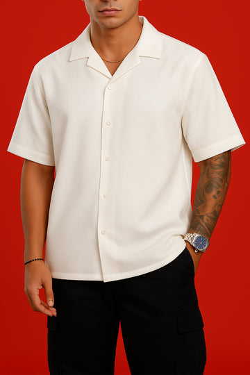ORBIT WHITE OVERSIZED SHIRT