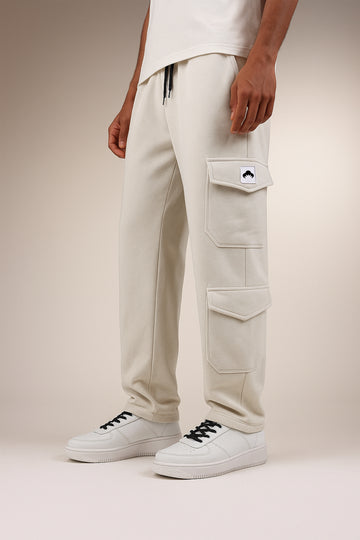 Beige Cargo Trouser