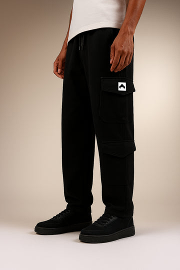 BLACK CARGO TROUSER