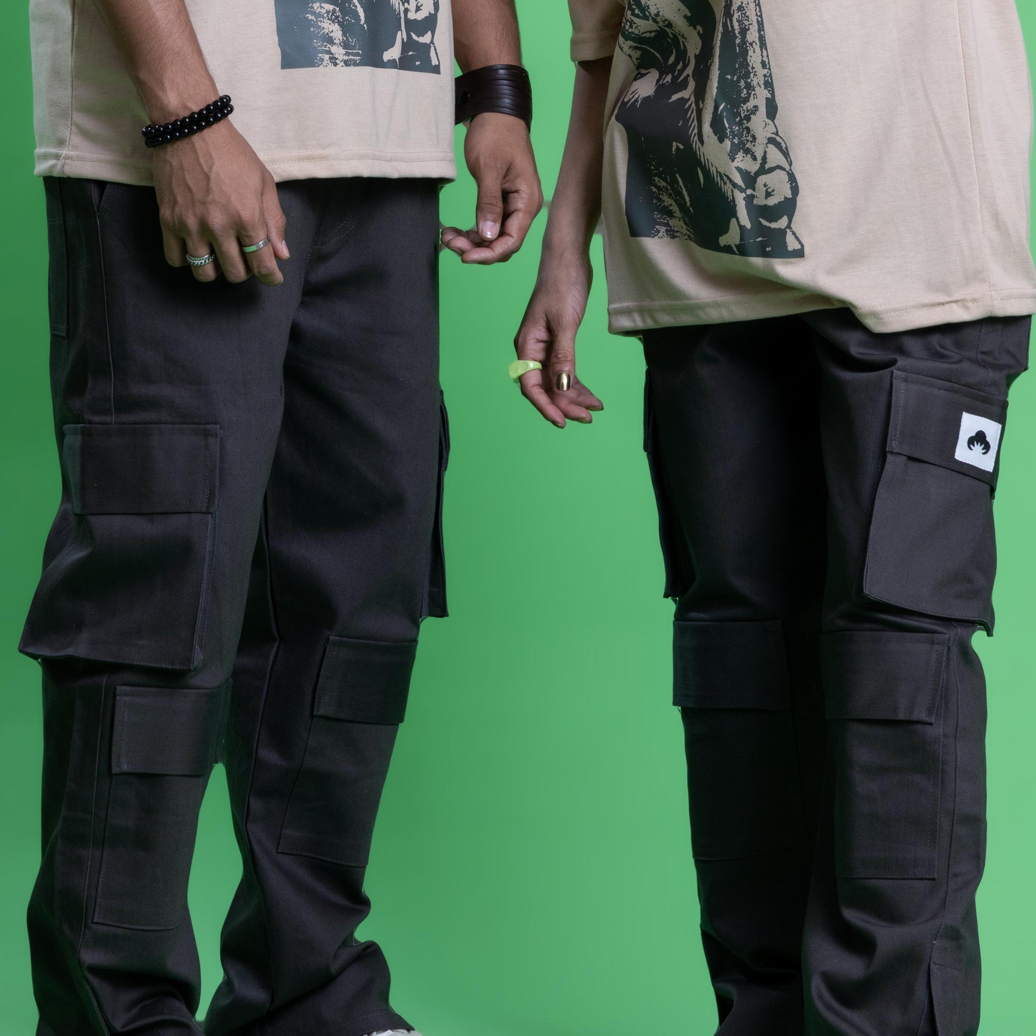 STEEL GRAY DOUBLE POCKET CARGO PANT
