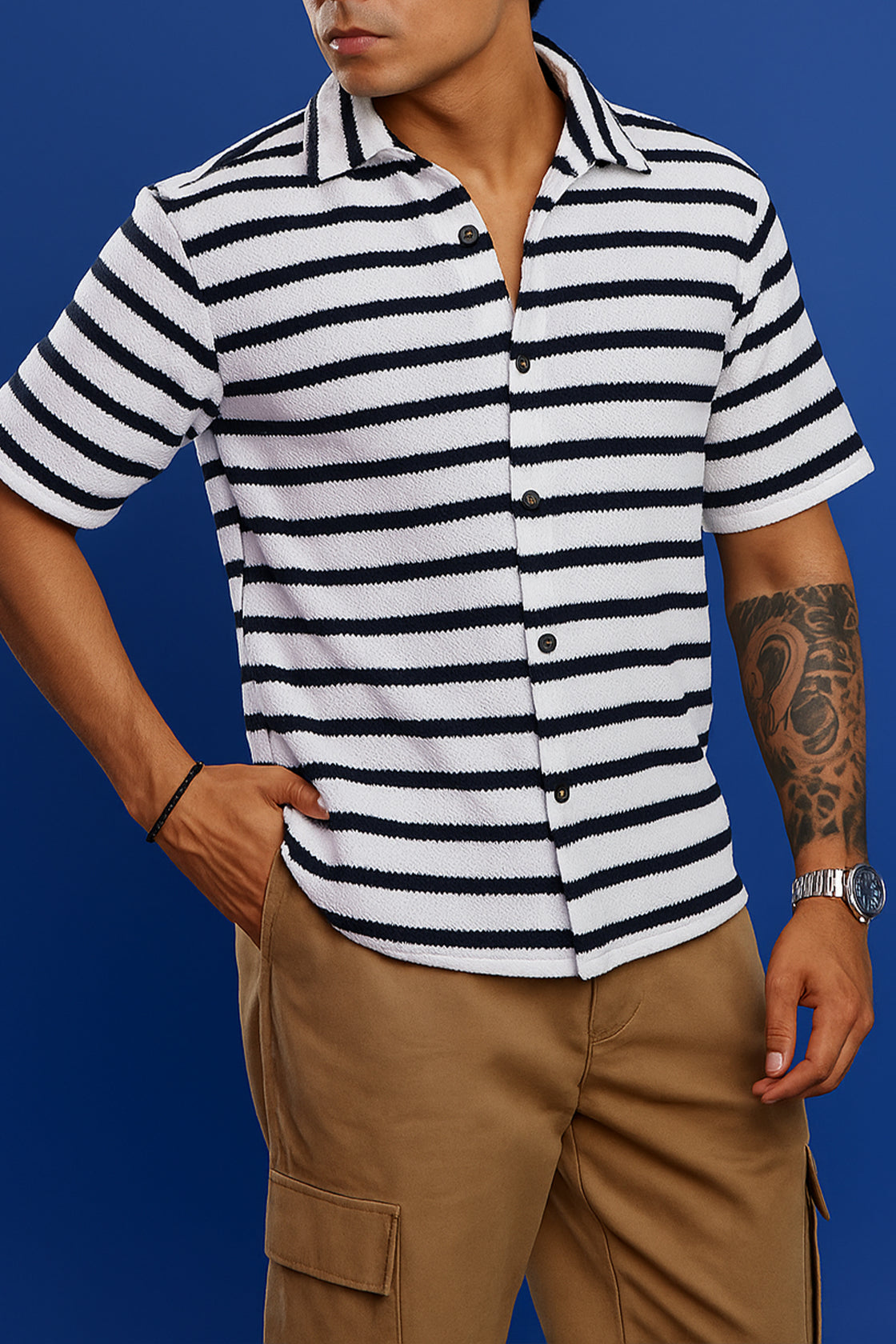 WAVE THEORY STRIPE SHIRT