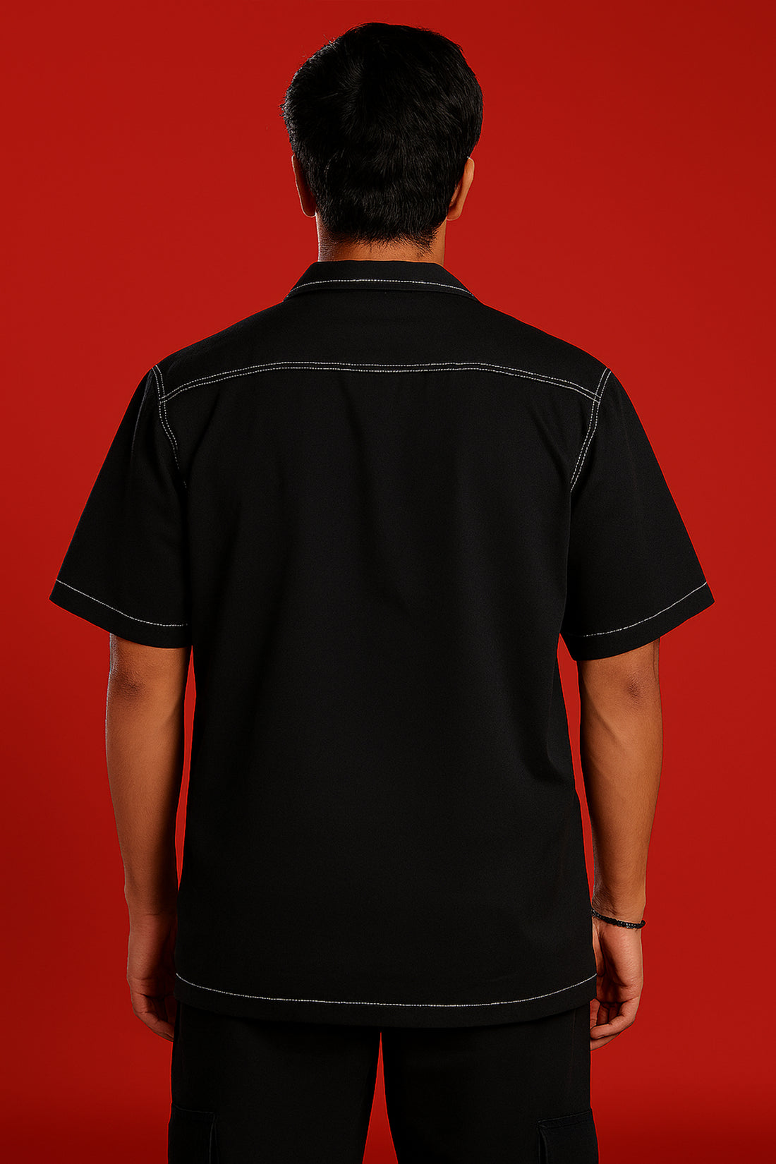 SHADOWLINE BLACK CONTRST SHIRT