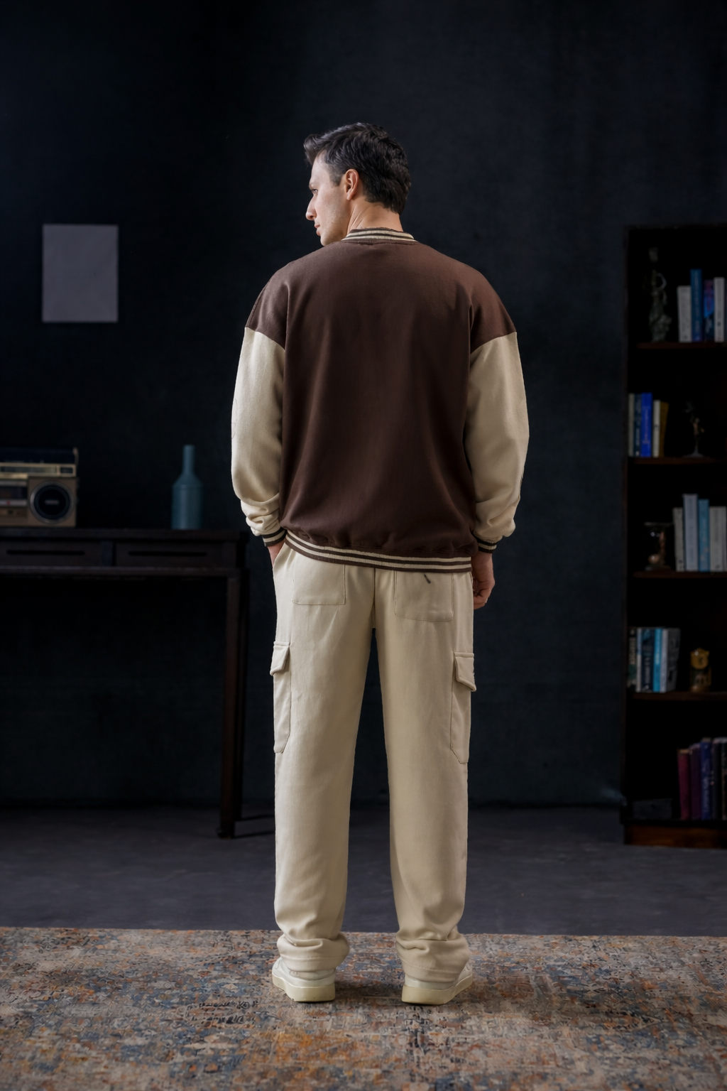 URBAN PULSE BROWN VARSITY JACKET