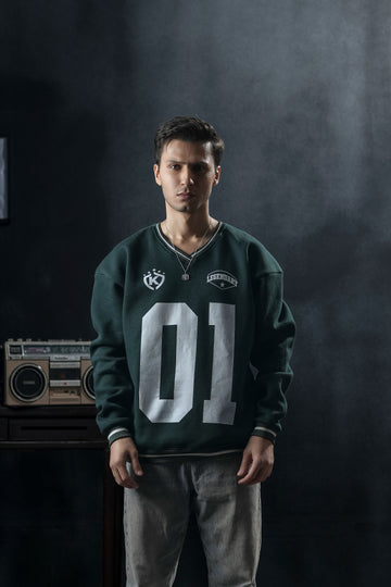 ALPHA 01 VARSITY OVERSIZED SWEATSHIRT