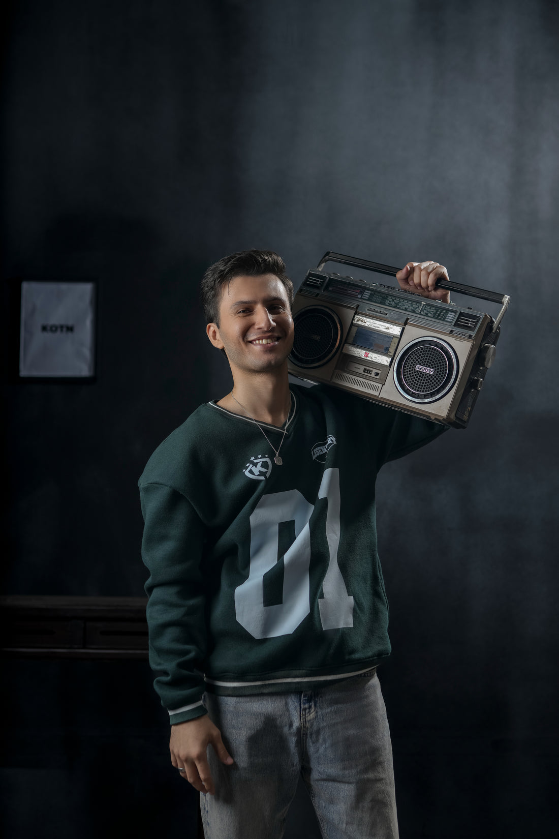 ALPHA 01 VARSITY OVERSIZED SWEATSHIRT