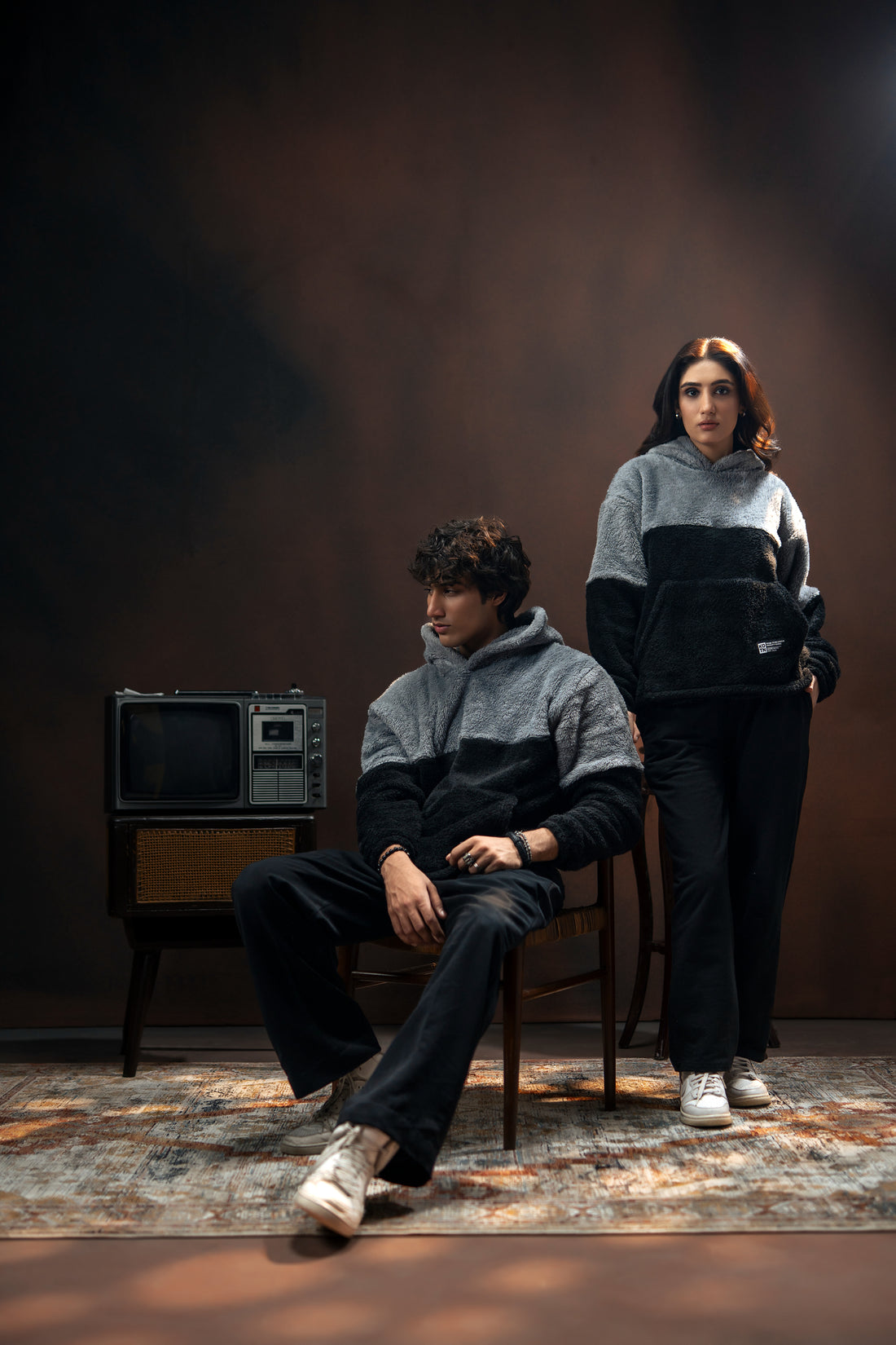 FROSTLINE FUR OVERSIZED HOODIE