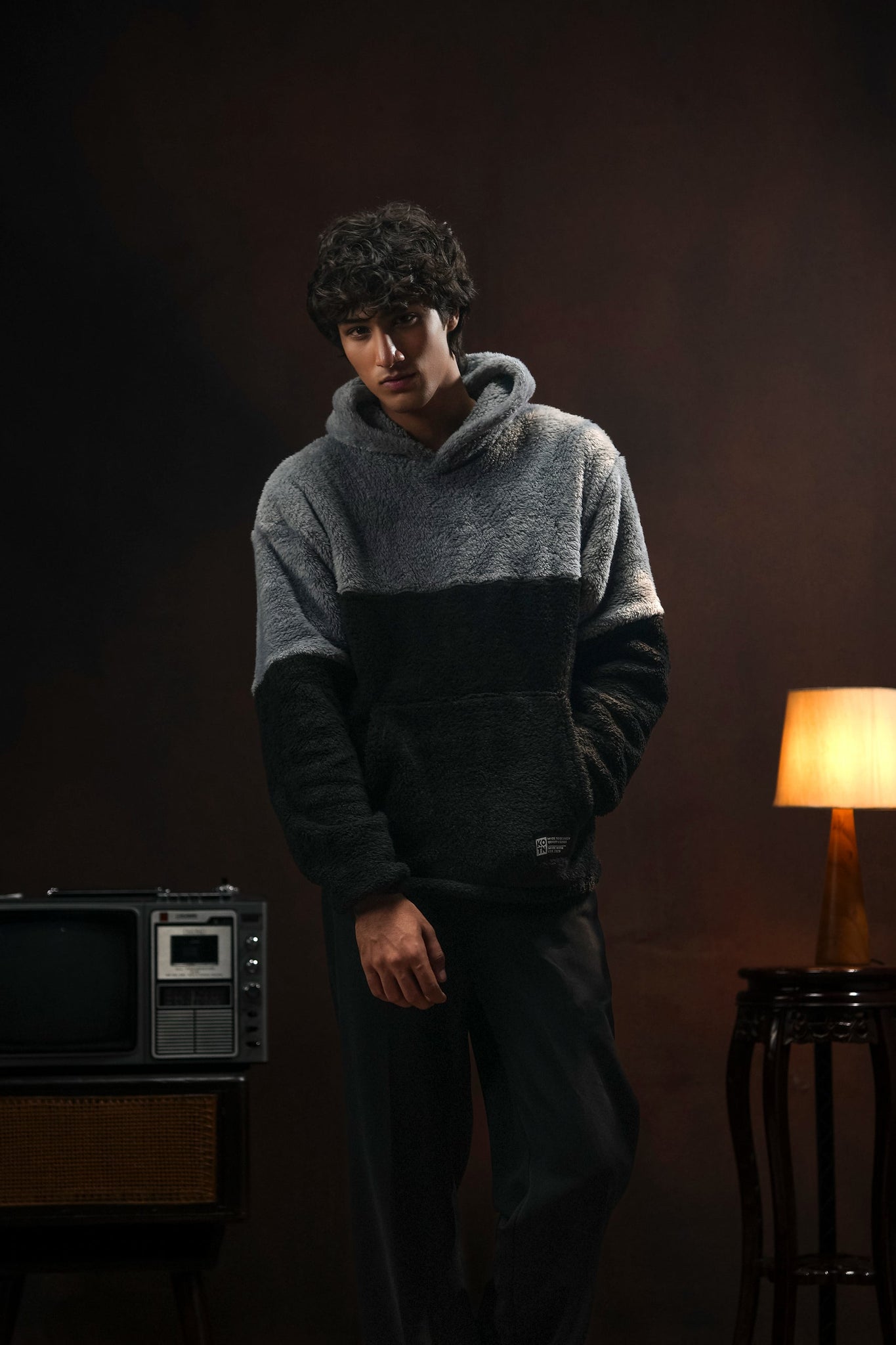 FROSTLINE FUR OVERSIZED HOODIE