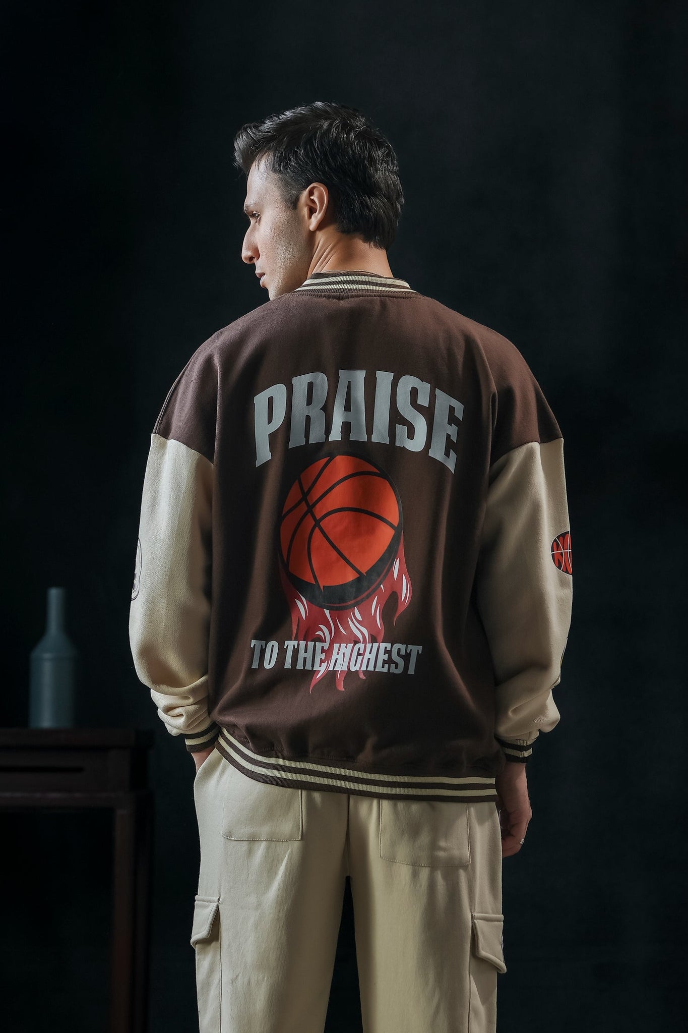 FIREBALL CLUB OVERSIZED VARSITY JACKET