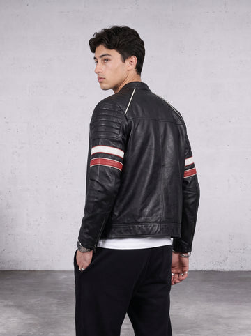 REDLINE BIKER LEATHER JACKET