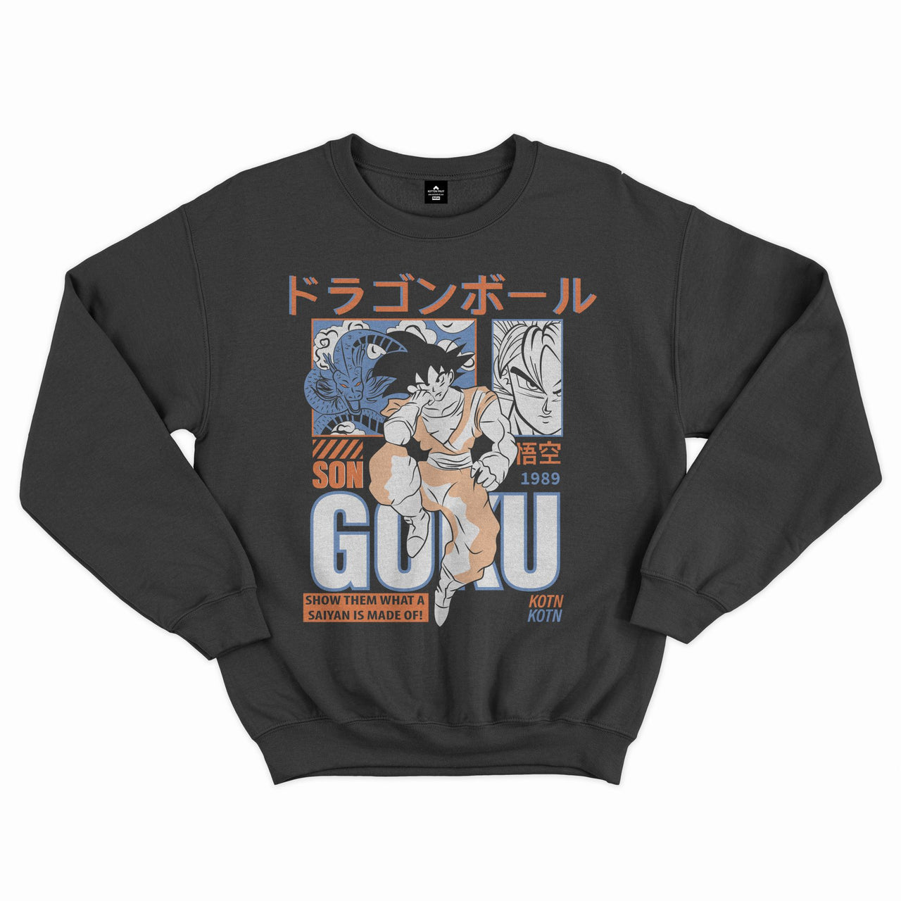 GOKU x KOTN Black Graphic Sweatshirt