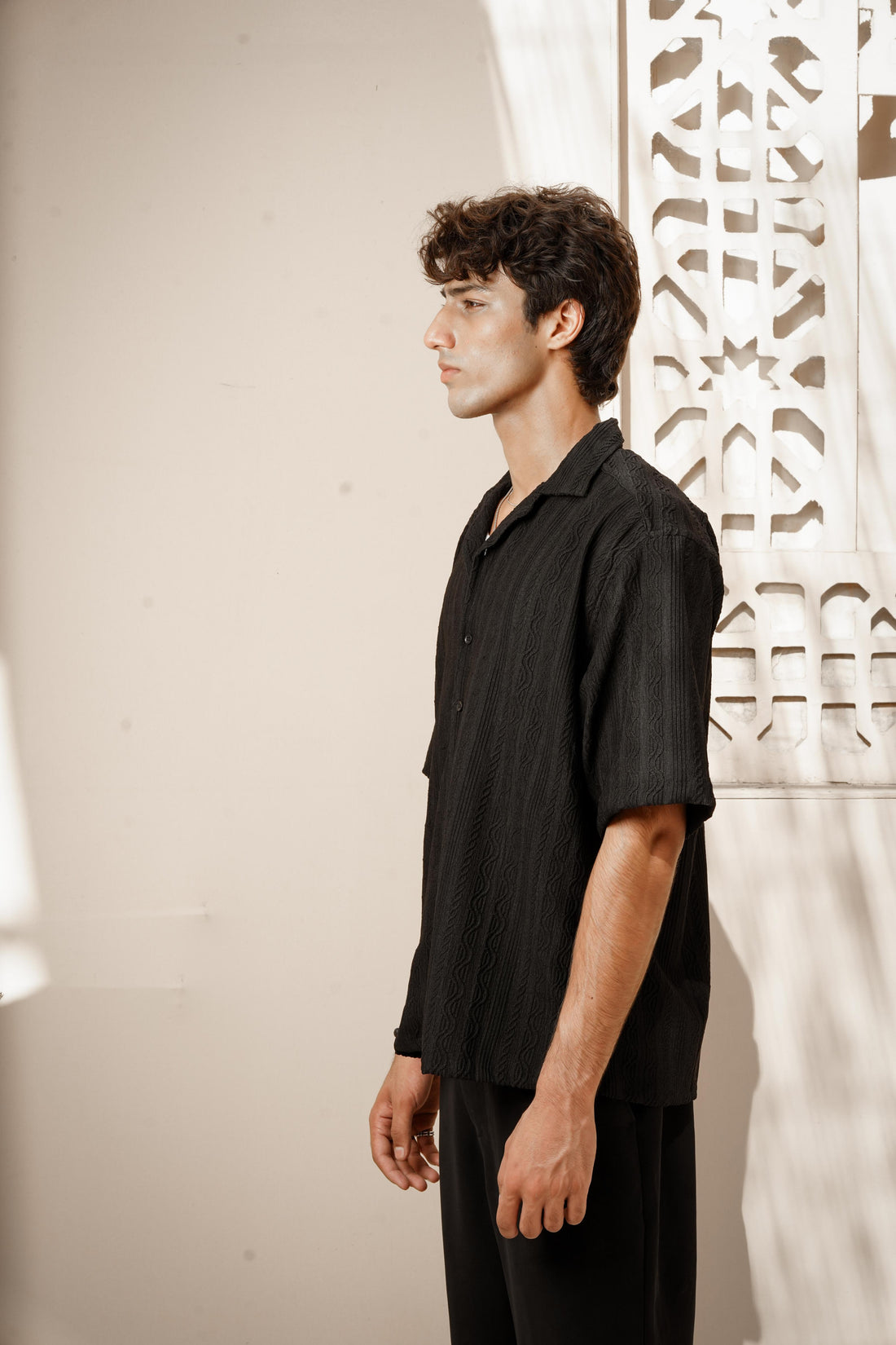 VANTA BLACK OVERSIZED SHIRT