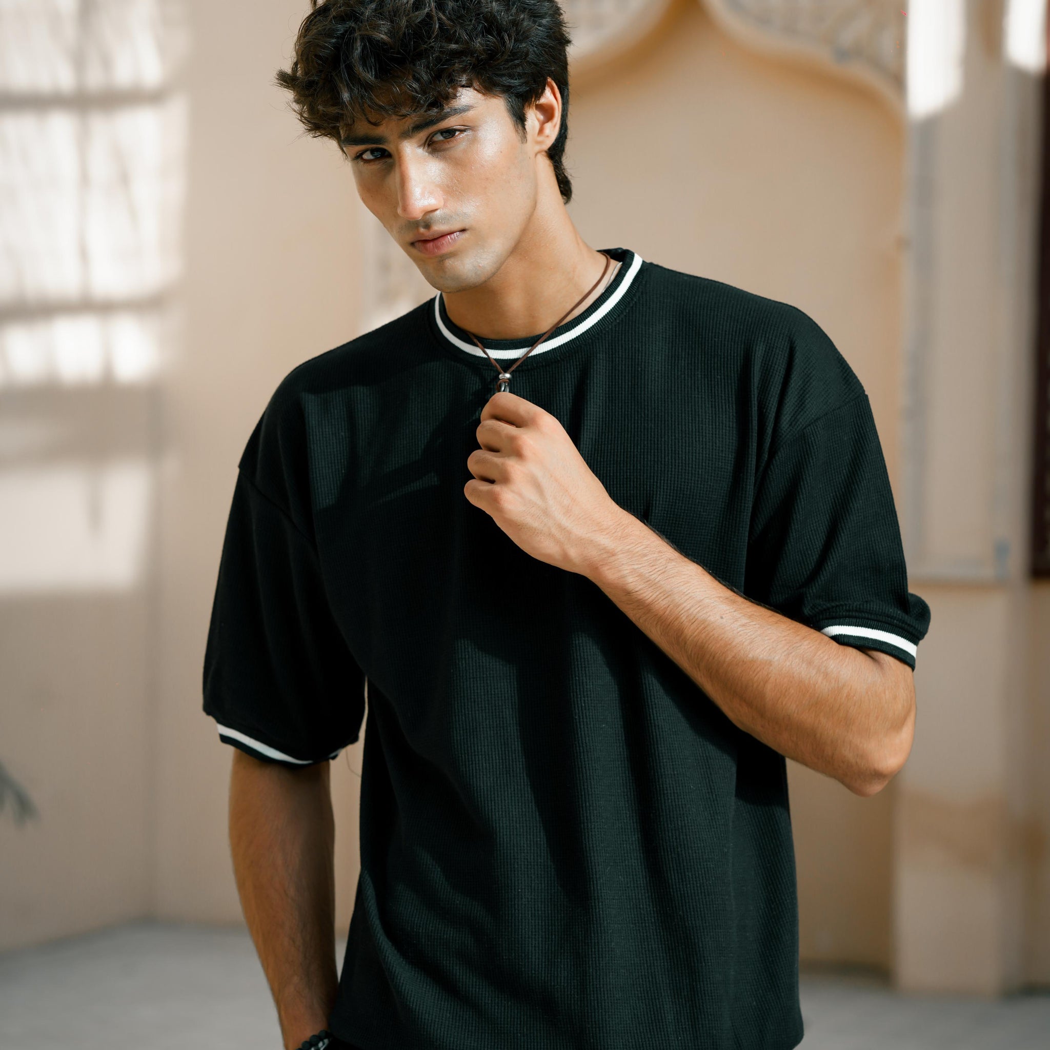 EDGE BLACK OVERSIZED T-SHIRT