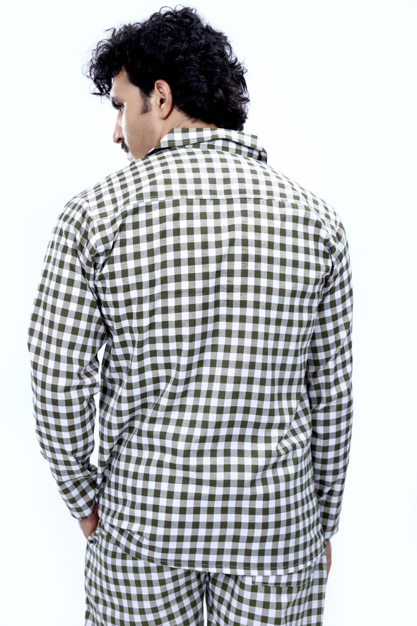Green Check Nightsuit