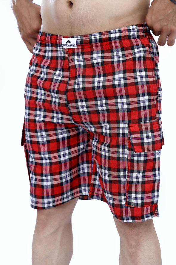 Red Checkered Short