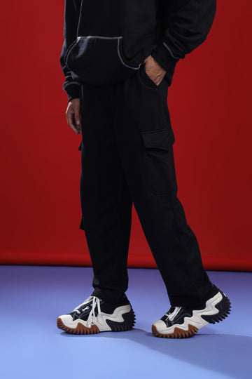 BLACK CARGO TROUSER