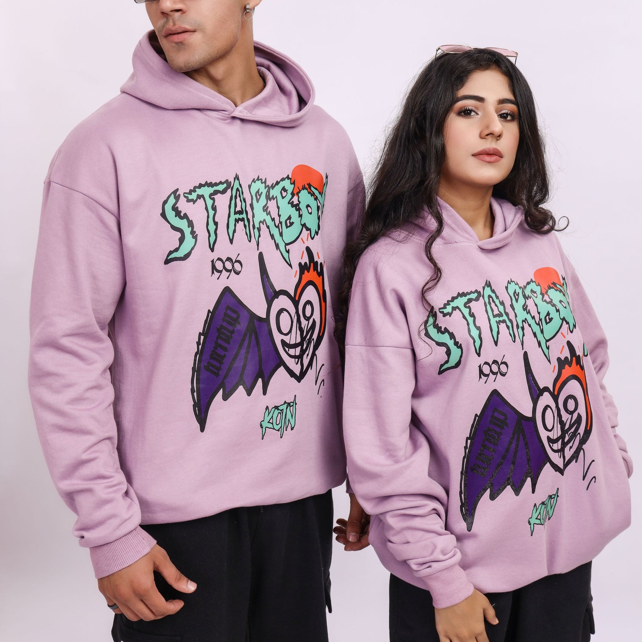 STARBOY PURPLE OVERSIZED HOODIE