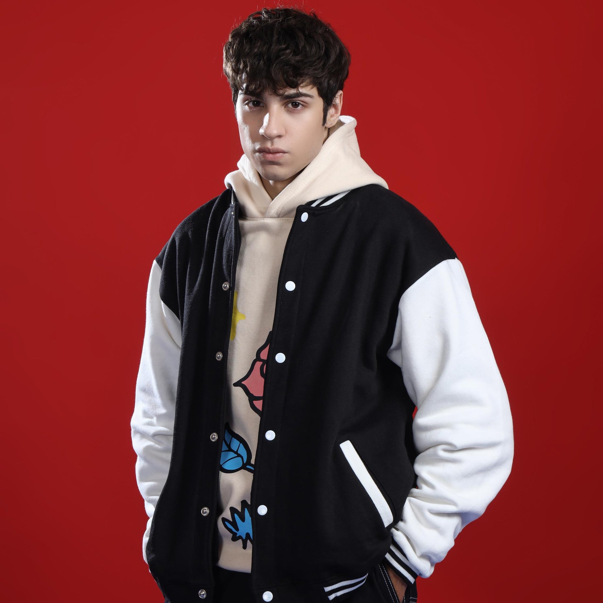 BLACK VARSITY JACKET
