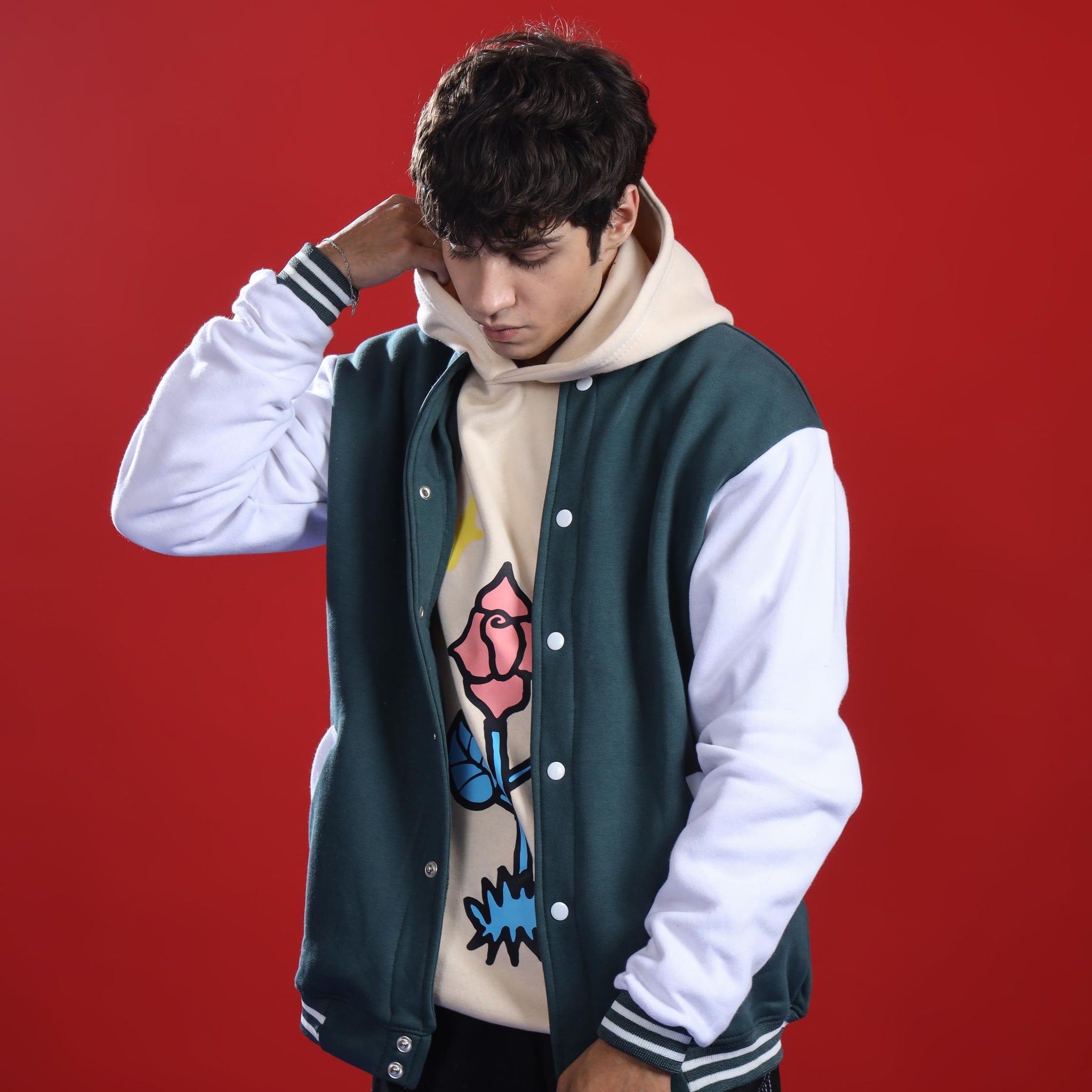 GREEN VARSITY JACKET