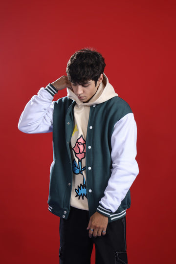 GREEN VARSITY JACKET