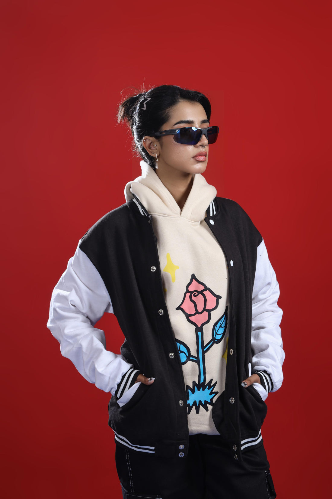 BLACK VARSITY JACKET