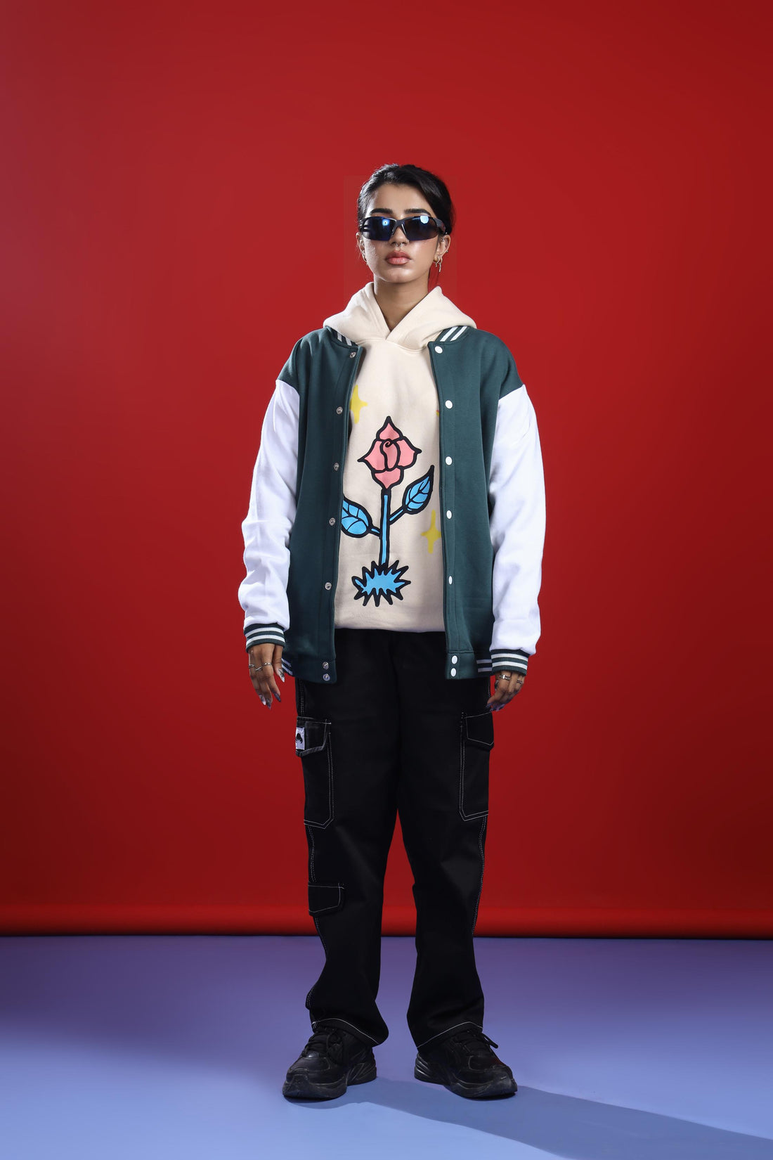 GREEN VARSITY JACKET