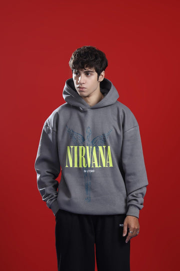 NIRVANA IN UTERO OVERSIZED HOODIE