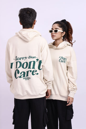 I DON'T CARE OVERSIZED HOODIE