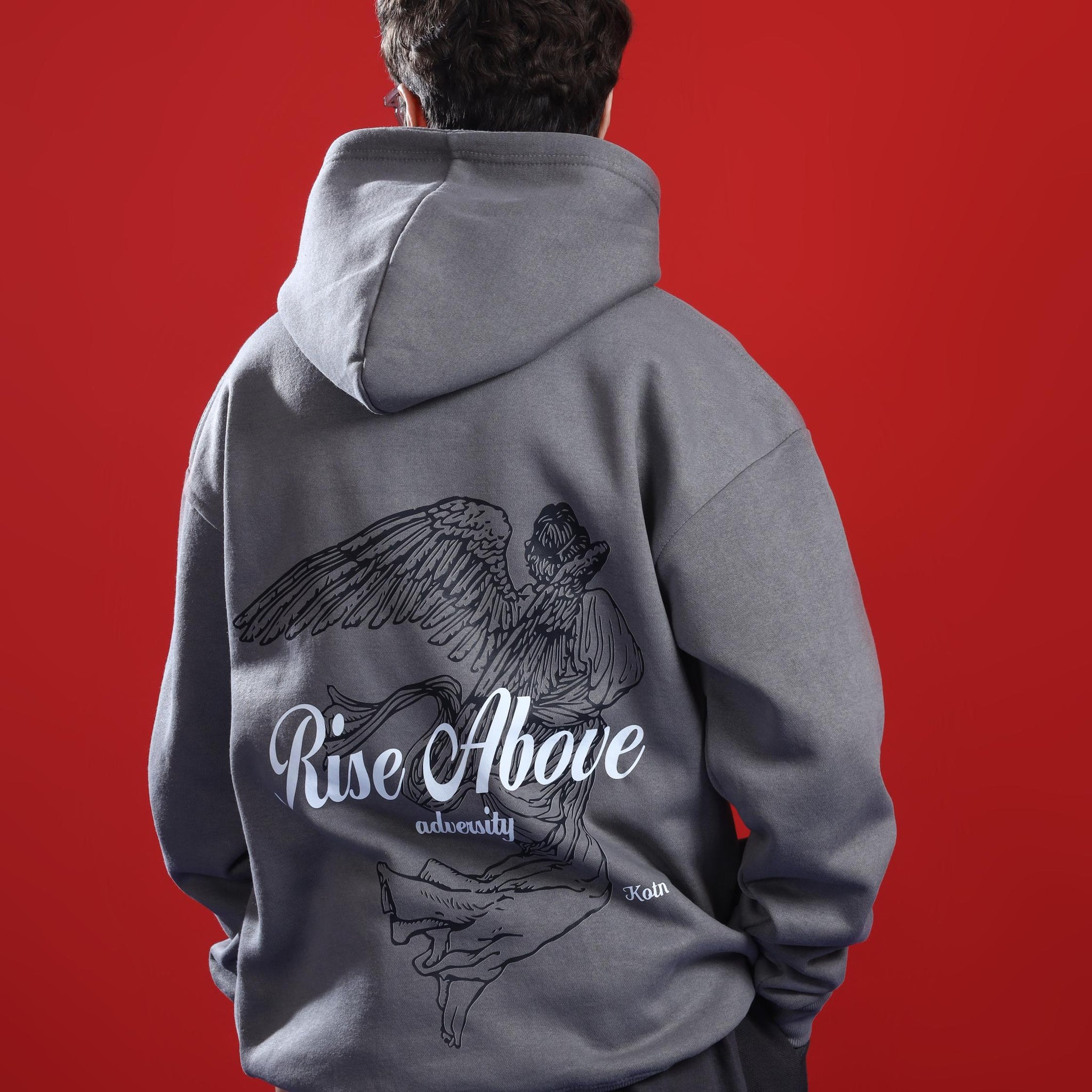 RISE ABOVE OVERSIZED HOODIE