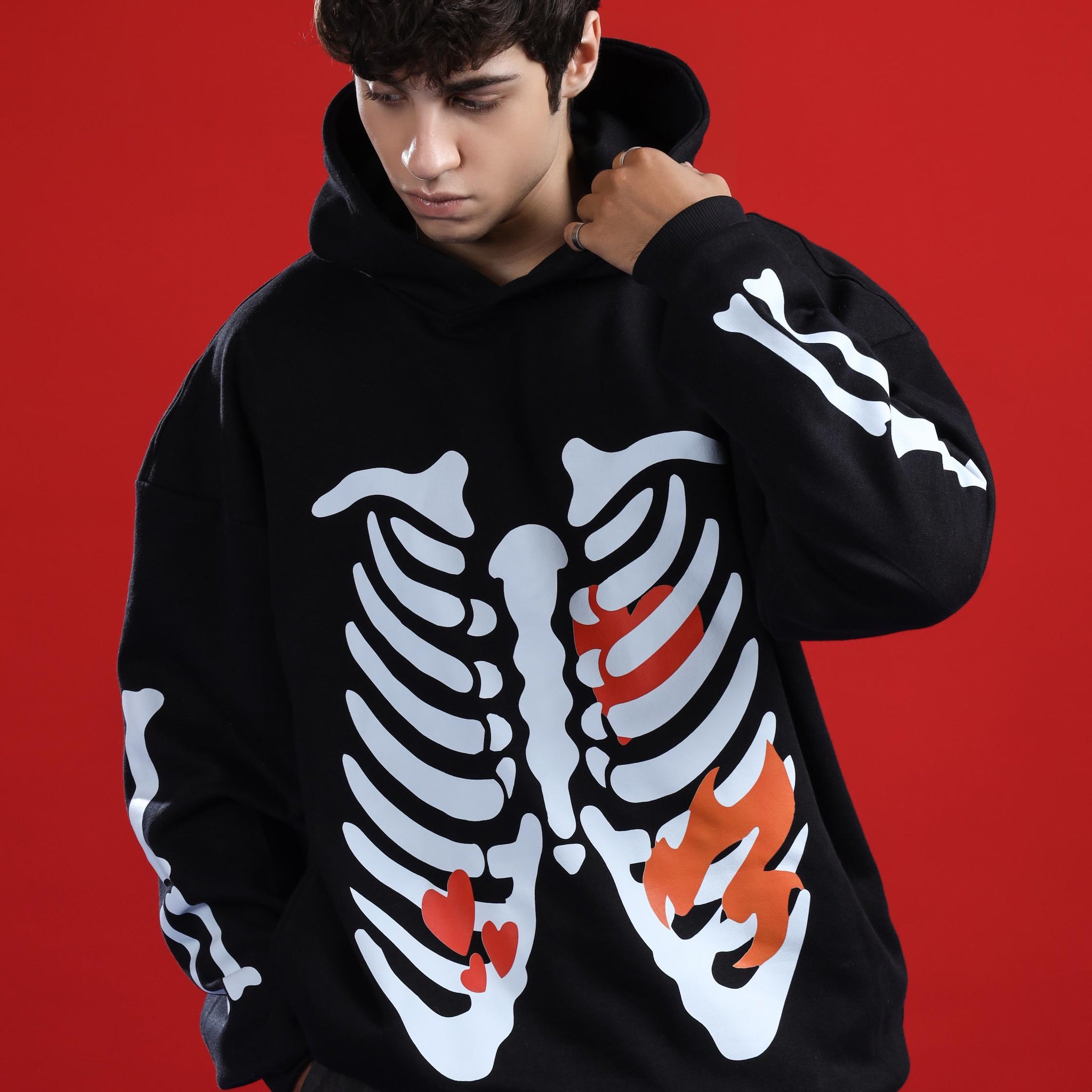 SKELETON OVERSIZED HOODIE