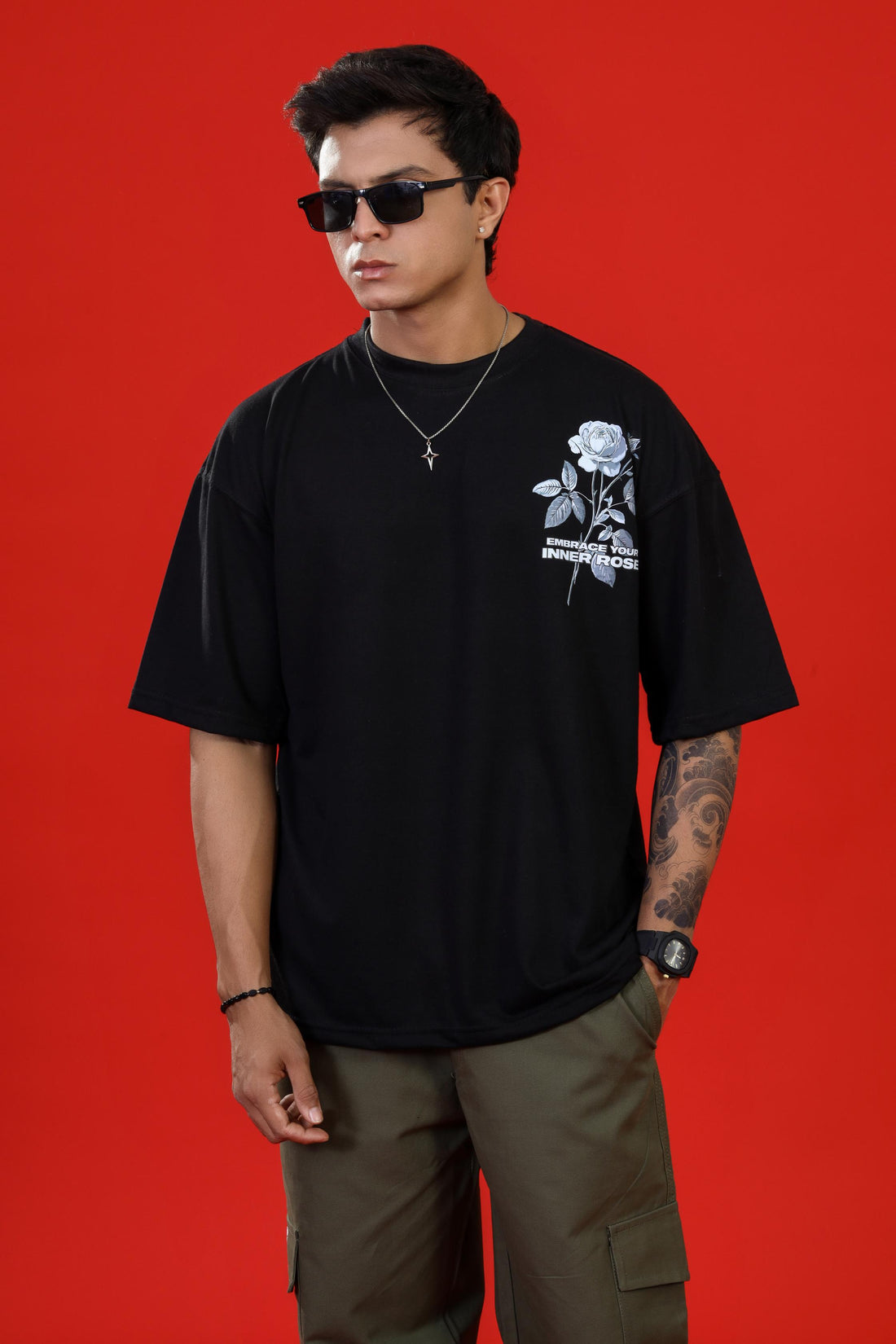INNER ROSE OVERSIZED T-SHIRT