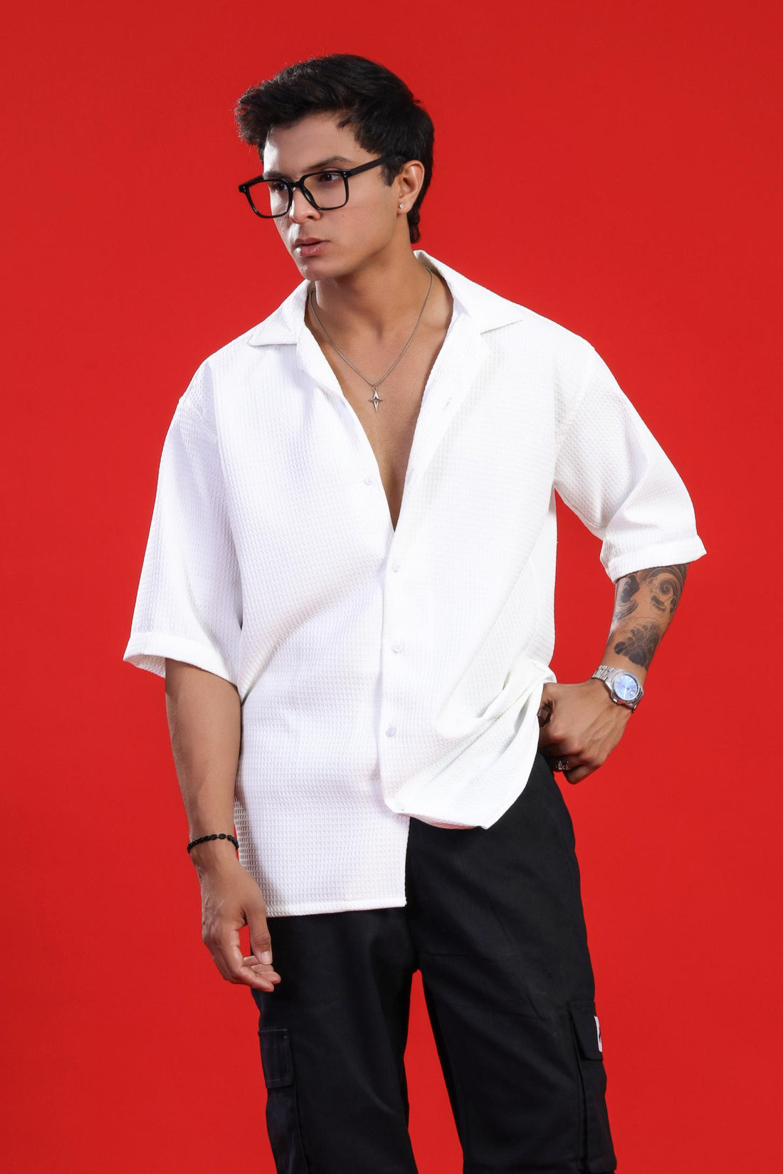 FROST WHITE OVERSIZED SHIRT