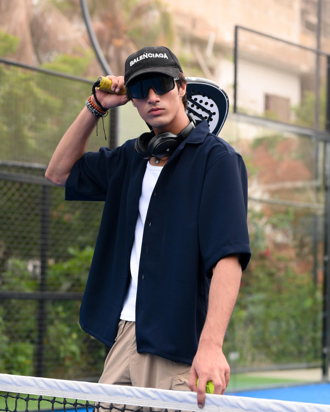 INDIGO NAVY EDGE OVERSIZED SHIRT