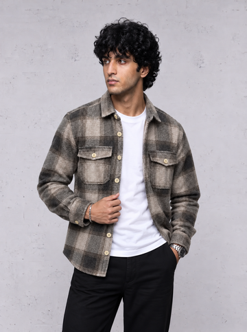 DUSK FLANNEL CHECK SHIRT