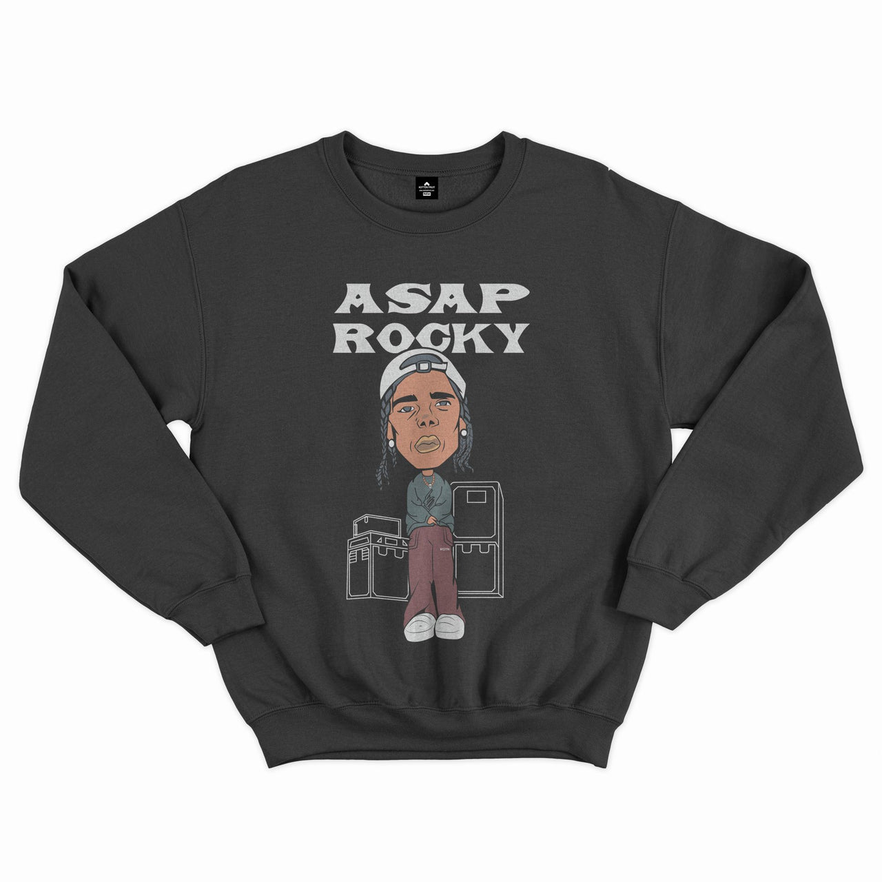 ROCKY ASAP Black Graphic Sweatshirt