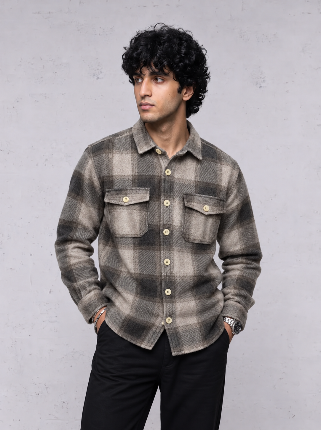 DUSK FLANNEL CHECK SHIRT