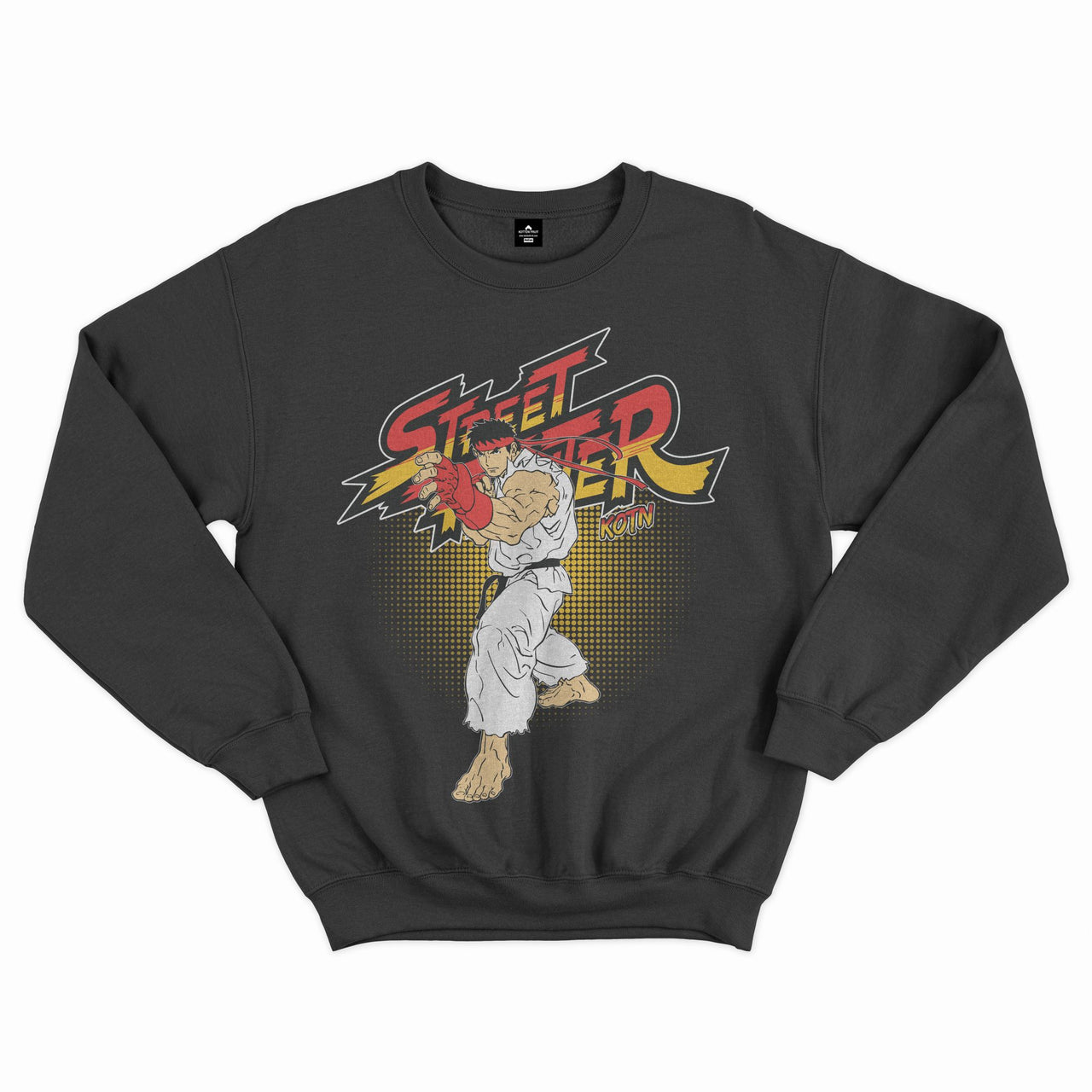 Street Fighter Black Graphic Sweatshirt
