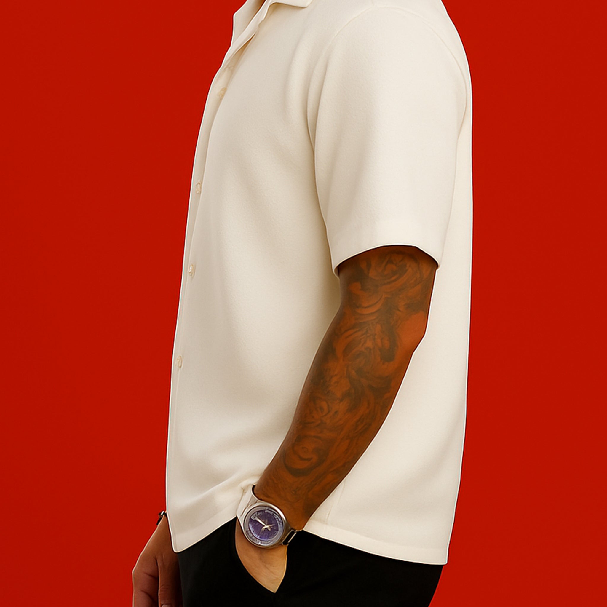 ORBIT WHITE OVERSIZED SHIRT