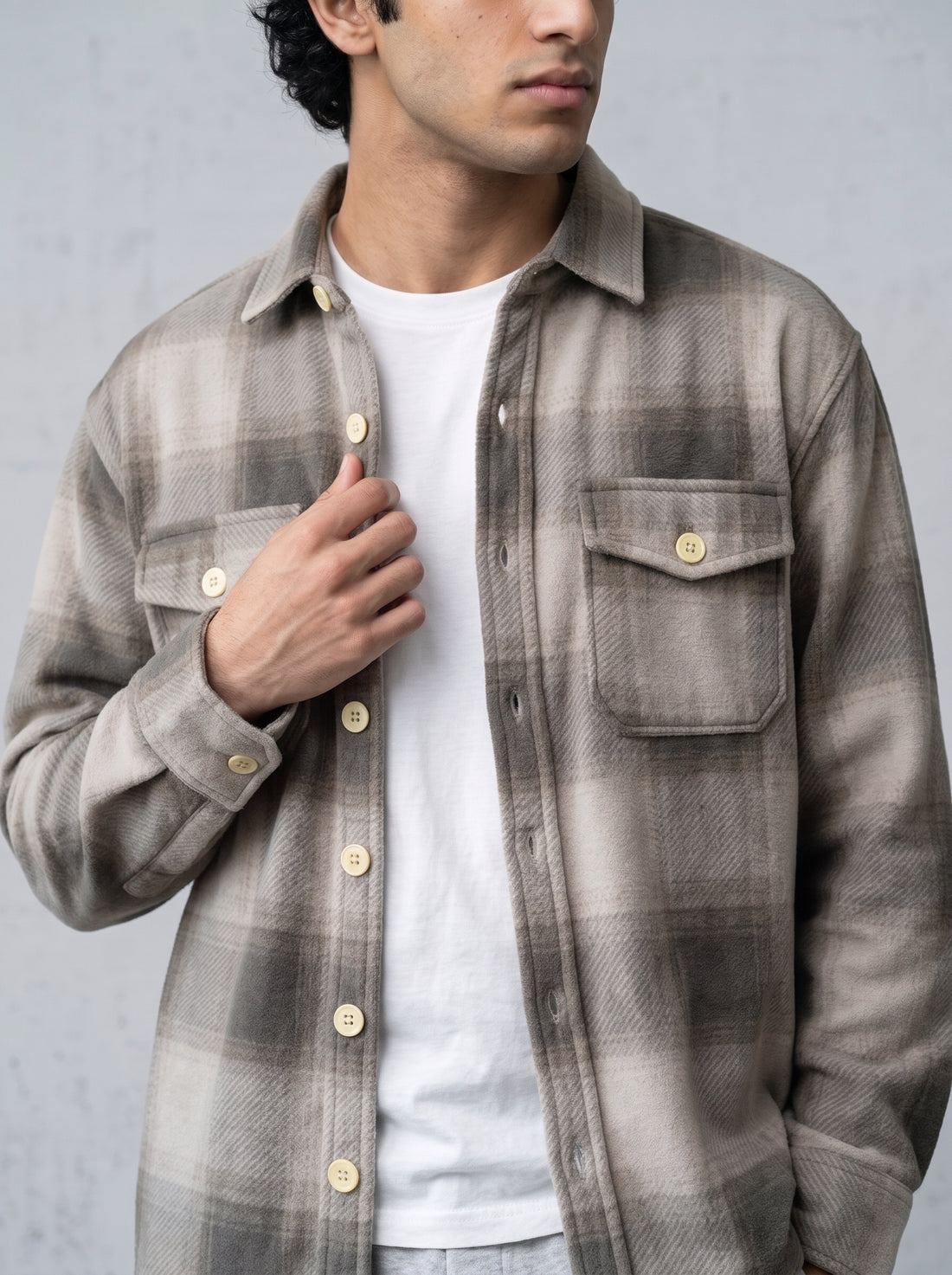 DUSK FLANNEL CHECK SHIRT