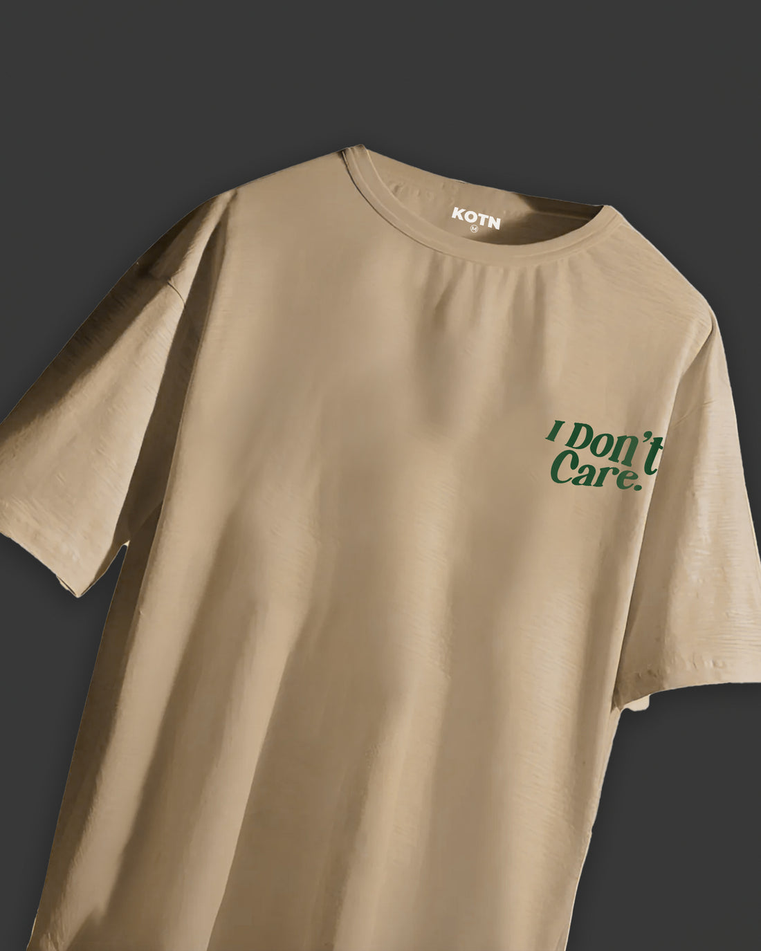I DON'T CARE OVERSIZE TEE
