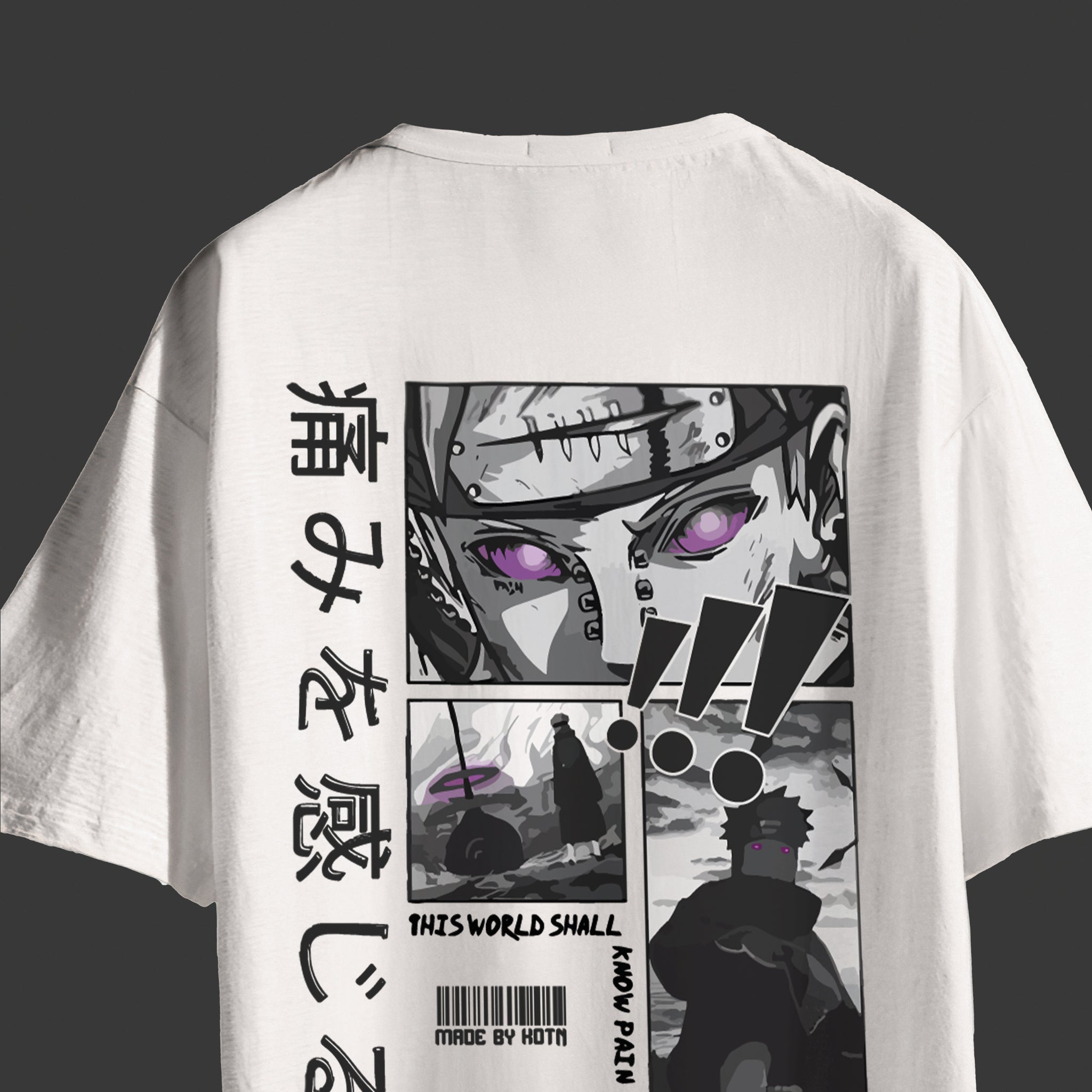 SHALL KNOW PAIN OVERSIZED T-SHIRT