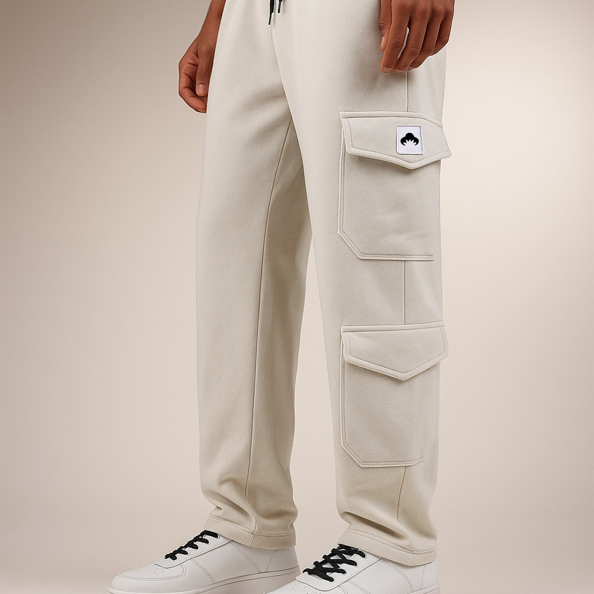 Beige Cargo Trouser
