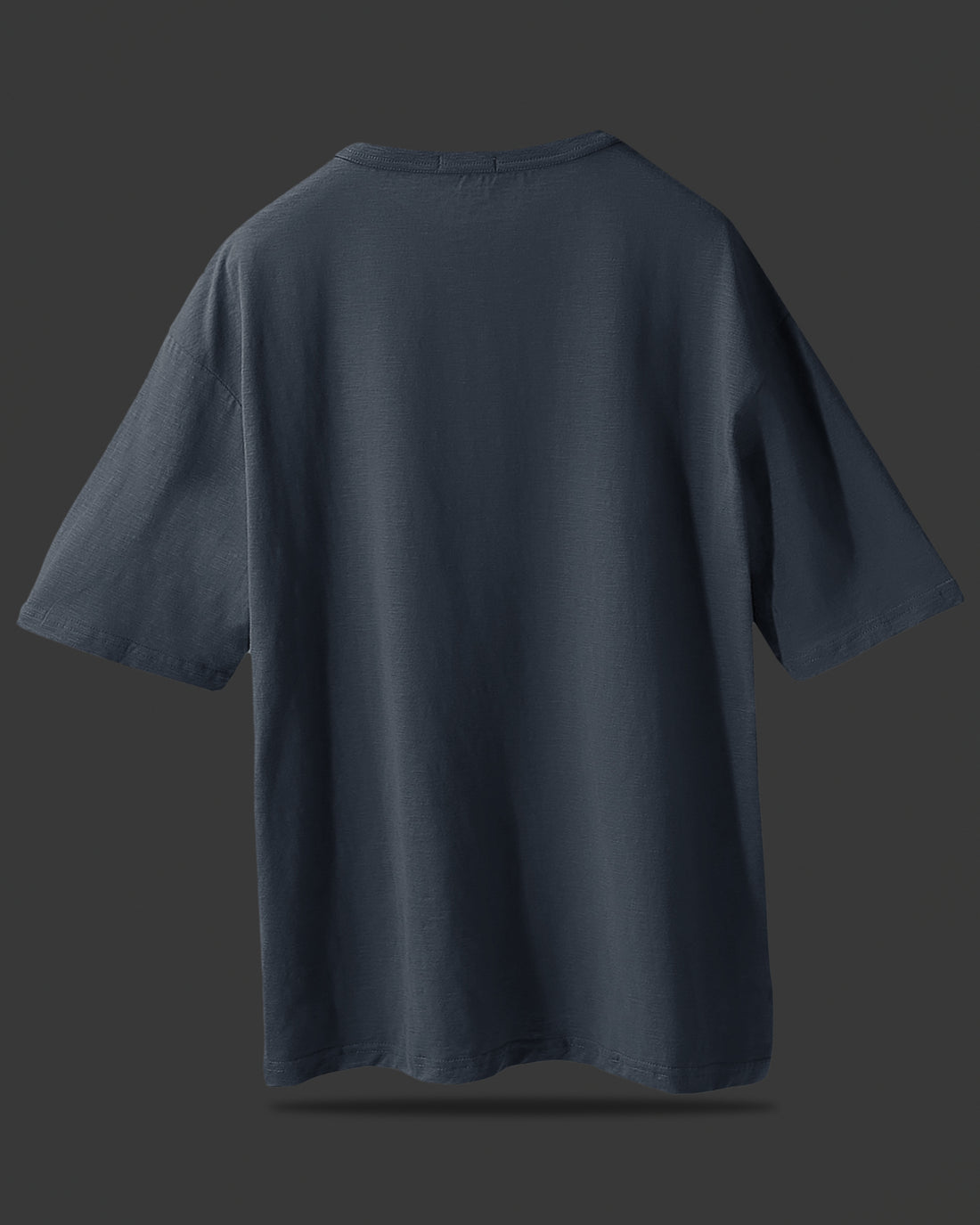 STEEL GRAY OVERSIZED BASIC T-SHIRT