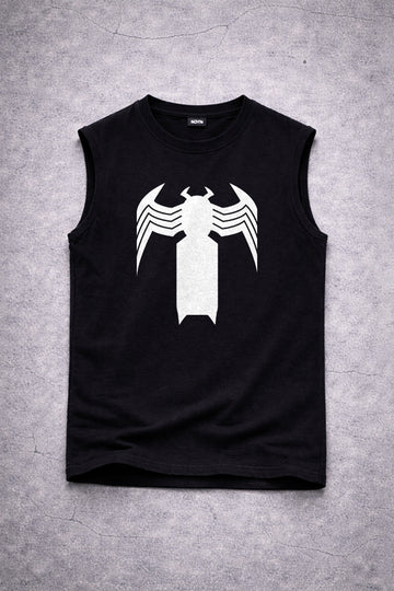 VENOM BLACK OVERSIZED TANK