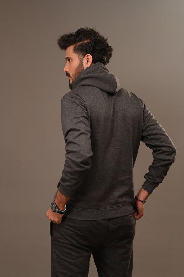 Charcoal Basic Hoodie - Men