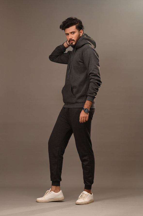 Charcoal Basic Hoodie - Men