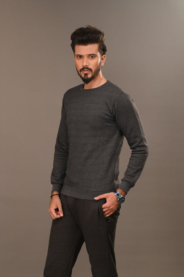 Charcoal Basic Sweatshirt - Men